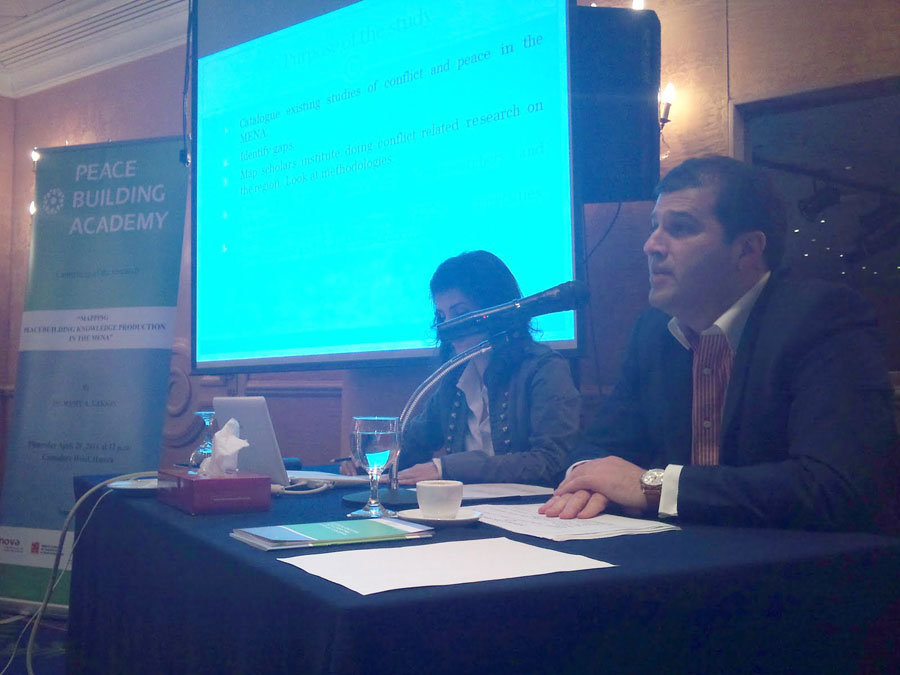 “Mapping peacebuilding knowledge production in the MENA” by Dr. Ramy Lakkis