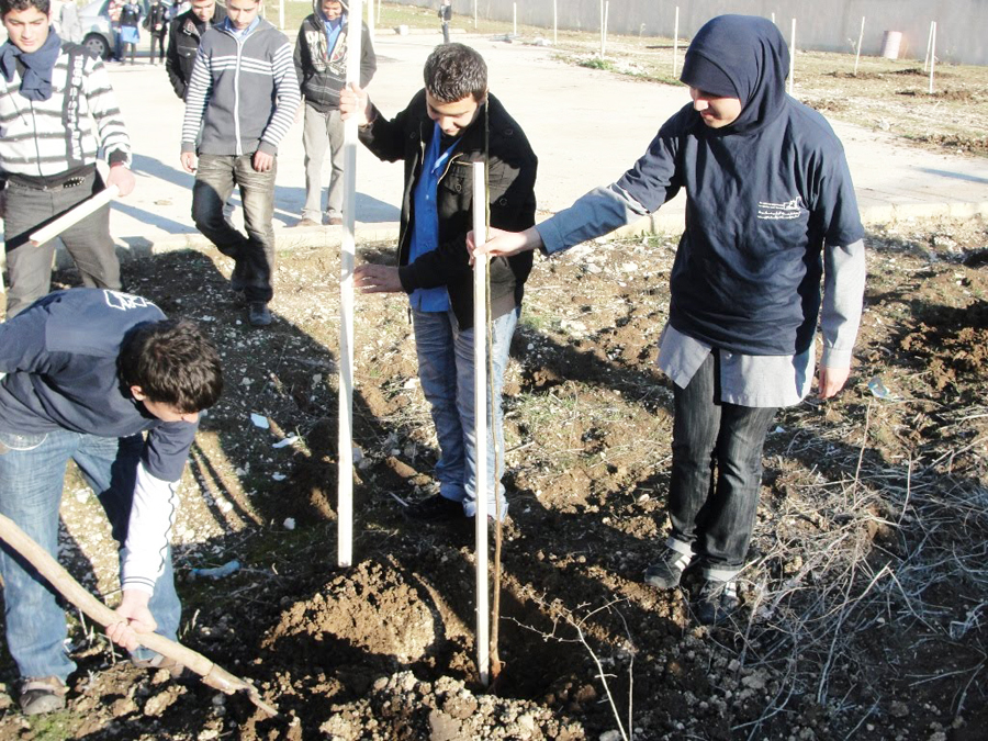 The forestation campaign goes on in West Baalbeck